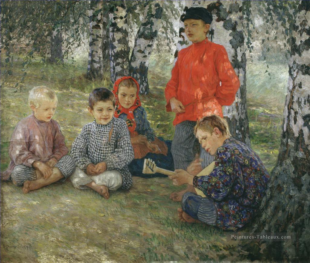 virtuozo Nikolay Bogdanov Belsky enfants impressionnisme enfant Peintures à l'huile